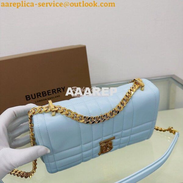 Replica Burberry Small Lola Bag Lambskin 80704951 Pale Blue 10