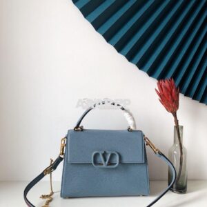 Replica Valentino VSling Grainy Calfskin Handbag ZW2B0F53 Azure