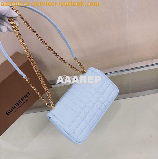 Replica Burberry Small Lola Bag Lambskin 80704951 Pale Blue 12