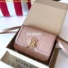 Replica Burberry Small Monogram Leather TB Bag 80140861 Rose beige