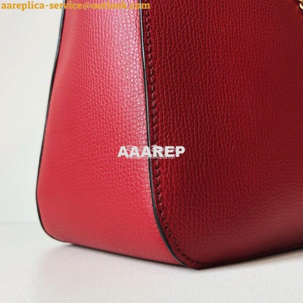 Replica Valentino Vsling Grainy Calfskin Hobo Bag 50027 Red 5