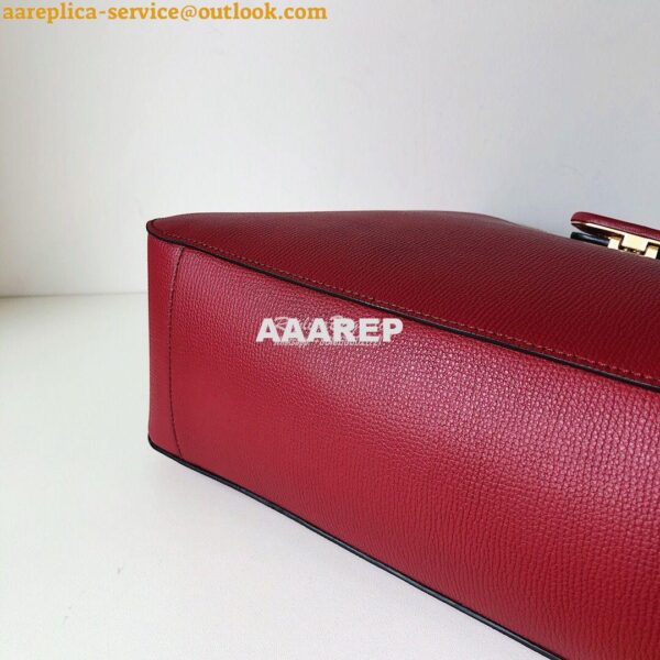 Replica Valentino Vsling Grainy Calfskin Hobo Bag 50027 Red 7