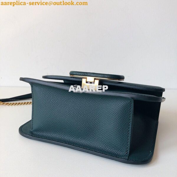 Replica Valentino Vsling Grainy Calfskin Shoulder Bag SW0B0F0 Green 17