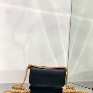 Replica Valentino WB0K53ZXL Locò Small Shoulder Bag in Calfskin Black