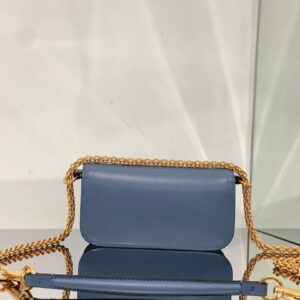 Replica Valentino WB0K53ZXL Locò Small Shoulder Bag in Calfskin Blue