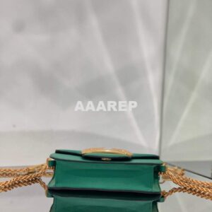 Replica Valentino WB0K53ZXL Locò Small Shoulder Bag in Calfskin Green 2