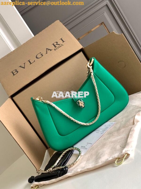 Replica Bvlgari Serpenti Baia Small Shoulder Bag Metropolitan calfskin 3