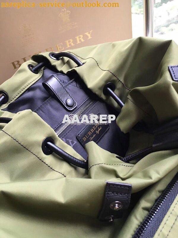 Replica Burberry The Large Rucksack Backpack in green Technical Nylon 6