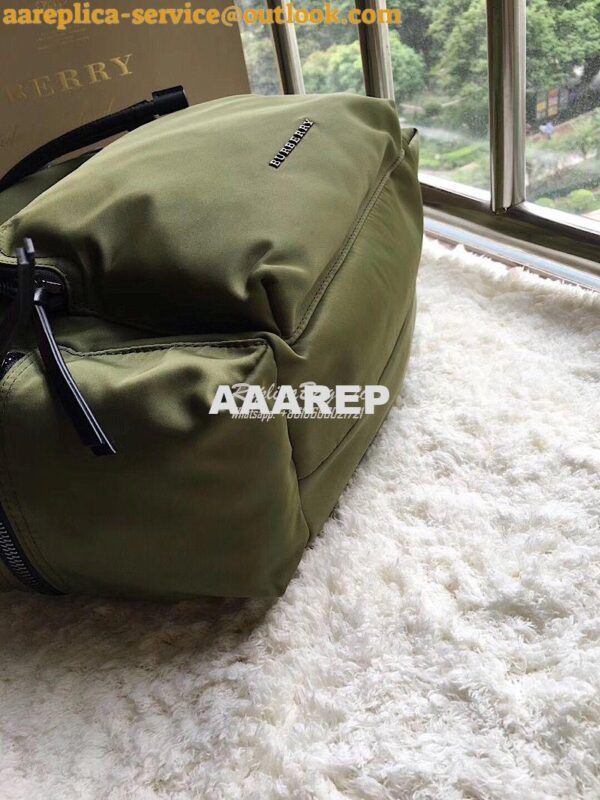 Replica Burberry The Large Rucksack Backpack in green Technical Nylon 8