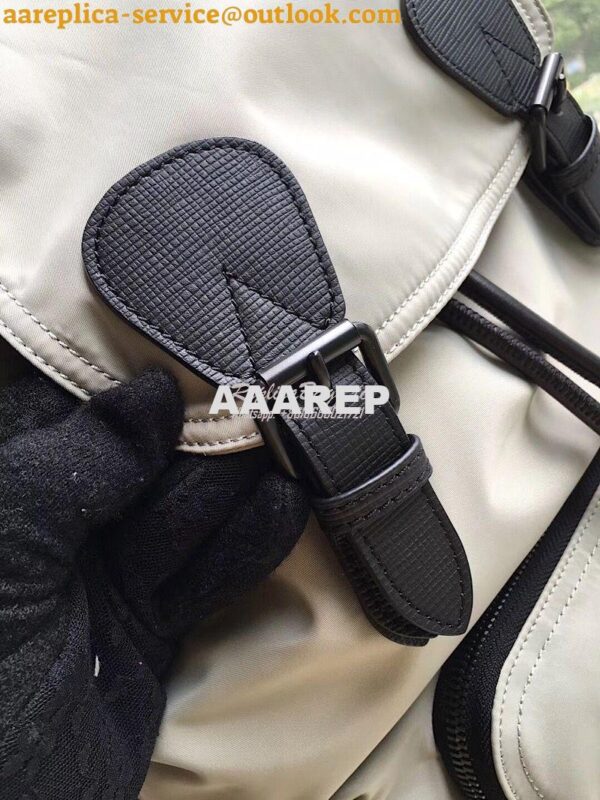 Replica Burberry The Large Rucksack Backpack in grey Technical Nylon 6