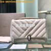 Replica Bvlgari Serpenti Baia Small Shoulder Bag silver Striated calfs