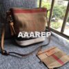 Replica Burberry The Small Ashby in Canvas Check and Brown Leather 39