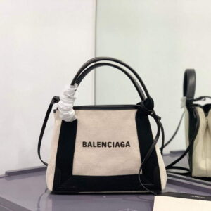 Replica Balenciaga 390346 Women's Navy Xs Tote Bag Apricot black