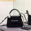 Replica Balenciaga 390346 Women's Navy Xs Tote Bag Apricot black