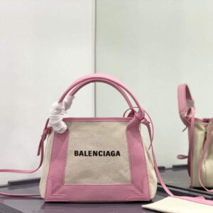 Replica Balenciaga 390346 Women's Navy Xs Tote Bag Pink