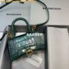 Replica Balenciaga 592833 Hourglass XS Top Handle Bag Blue Silver