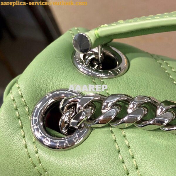 Replica Bvlgari Serpenti Cabochon Small Shoulder Bag Matelassé Leather 9