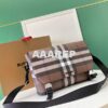 Replica Burberry Check Mini Bowling Bag Archive Beige 80534961