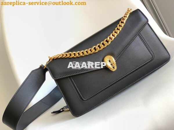 Replica Bvlgari Serpenti East-west Maxi Chain Medium Shoulder Bag Metr 4