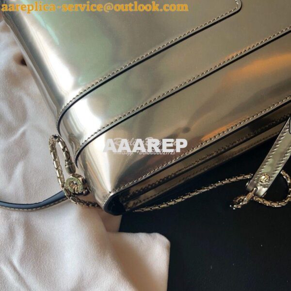 Replica Bvlgari Serpenti Forever Flap Cover Bag in Metallic Bronze wit 11