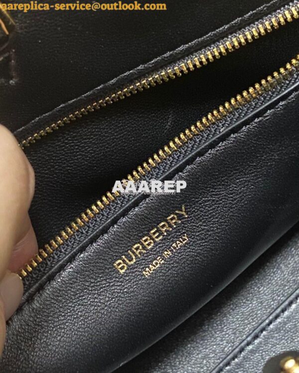 Replica Burberry Grainy Leather Mini Frances Bag Crossbody bag black 16