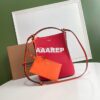 Replica Burberry Small Two-tone Leather Peggy Bucket Bag 80229491 Chal