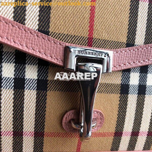 Replica Burberry Small Vintage Check and Leather Crossbody Bag 8006359 6