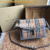 Replica Burberry Small Vintage Check and Leather Crossbody Bag 8006359 2