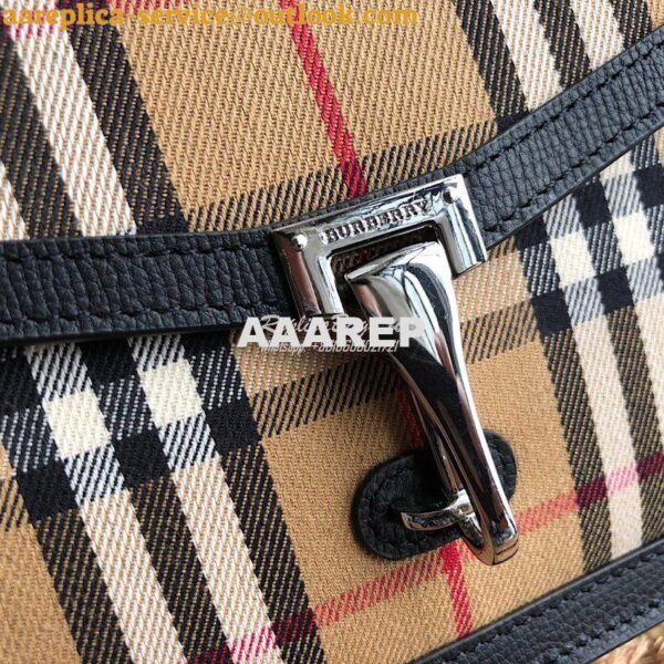 Replica Burberry Small Vintage Check and Leather Crossbody Bag 8006359 2