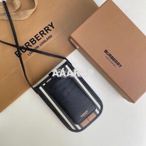 Replica Burberry Stripe E-canvas Phone Case with Strap 80267361 2