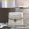 Replica Bvlgari Serpenti Forever Flap Cover Bag in Metallic with Handl 2