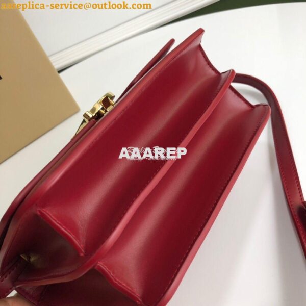 Replica Burberry TB Leather Bag 80103351 Dark Red 6