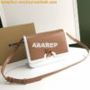 Replica Burberry TB Leather Bag 80103351 Rose beige 2