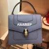 Replica Bvlgari Serpenti Forever Flap Cover Bag with Handle 284537 Bla 2