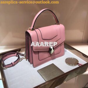 Replica Bvlgari Serpenti Forever Flap Cover Bag with Handle 284537 Pin 2