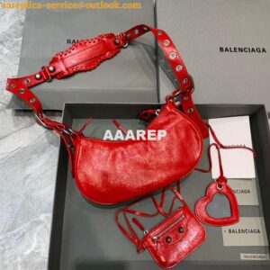 Replica Balenciaga 700940210 Women's Neo Cagole XS Handbag in Red Arena lambskin 2