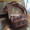 Replica Burberry The Banner 19s in Vintage Check and Leather 40769481 2