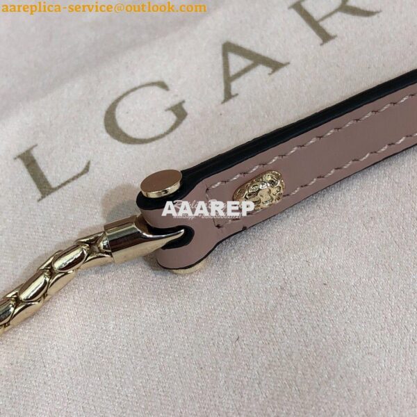 Replica Bvlgari Serpenti Forever Flap Cover Bag with Handle 284537 Ros 8