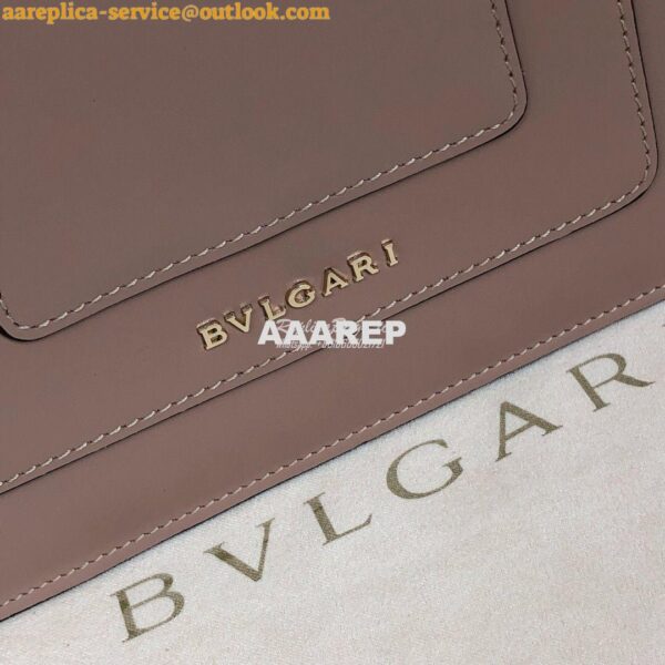 Replica Bvlgari Serpenti Forever Flap Cover Bag with Handle 284537 Ros 8