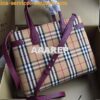 Replica Burberry The Banner 19s in Vintage Check and Leather 40769481