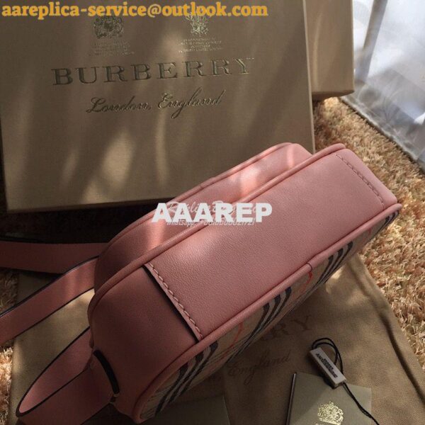 Replica Burberry The 1983 Check Link Camera Bag Pink 10