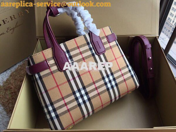 Replica Burberry The Banner 19s in Vintage Check and Leather 40769481 9