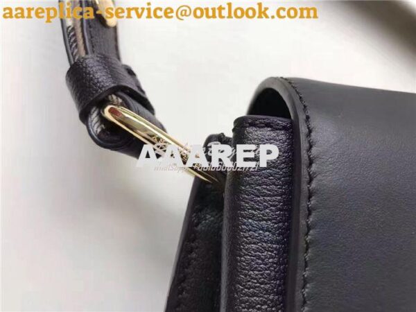 Replica Burberry The Buckle Crossbody Bag in Black Leather 40494431 7