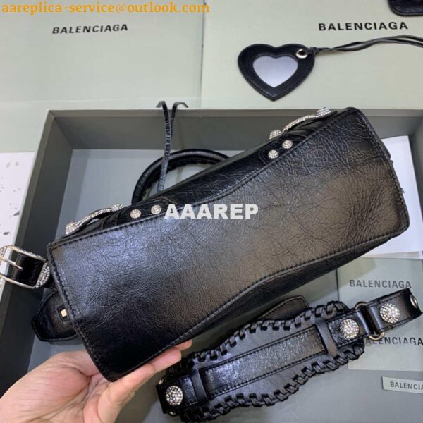 Replica Balenciaga 700940210B Neo Cagole City Handbag in black Arena Lambskin 6