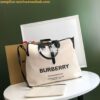 Replica Burberry The DK88 Medium Top Handle Bag White 40553601