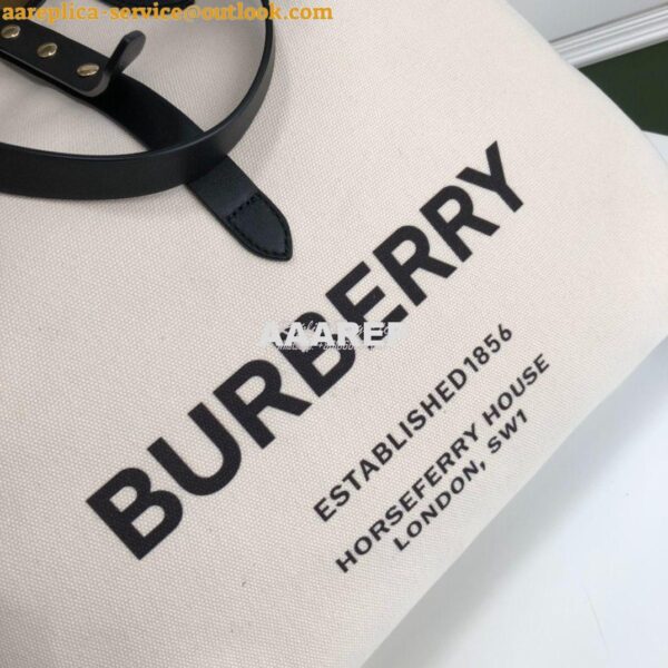 Replica Burberry The Large Soft Cotton Canvas Belt Bag 80313191 Black 5