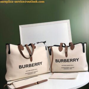 Replica Burberry The Large Soft Cotton Canvas Belt Bag 80313191 Malt B 2