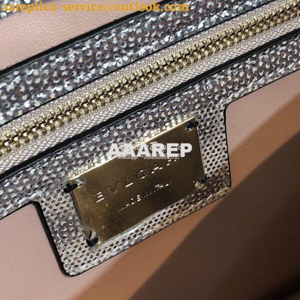 Replica Bvlgari Serpenti Forever Medium Bag in Crystal Rose Metallic K 7