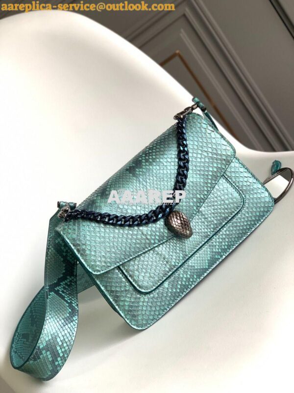 Replica Bvlgari Serpenti Forever Medium Maxi Chain Crossbody Bag 29122 3