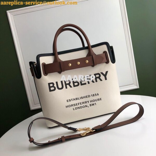 Replica Burberry The Medium Cotton Canvas Triple Stud Belt Bag 8014808 2